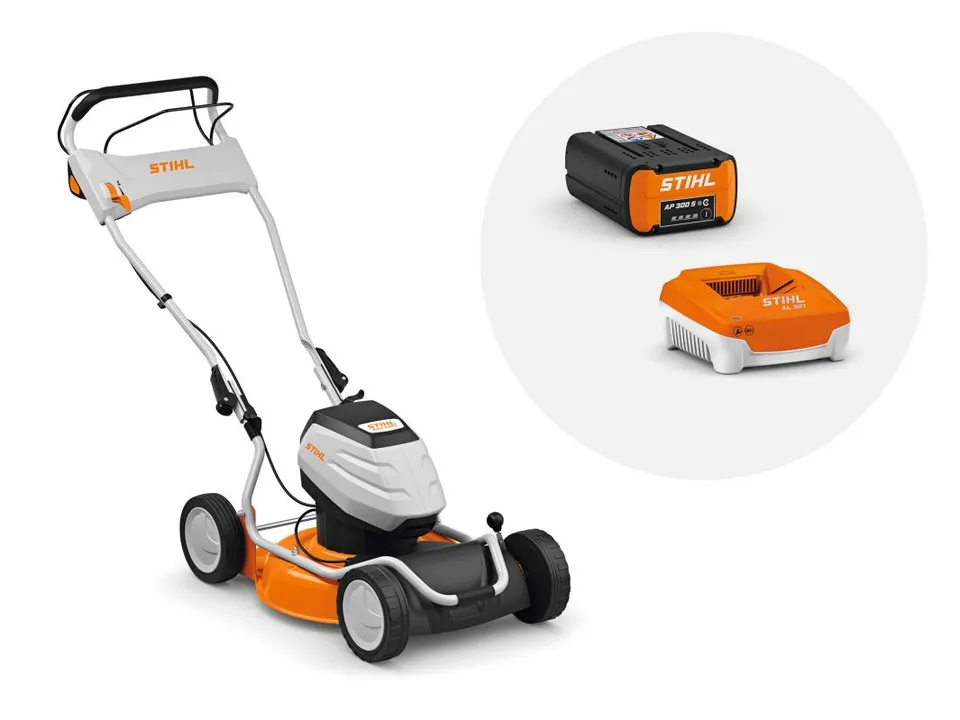 Stihl RMA 2.2 RPV tosaerba a batteria set mulching