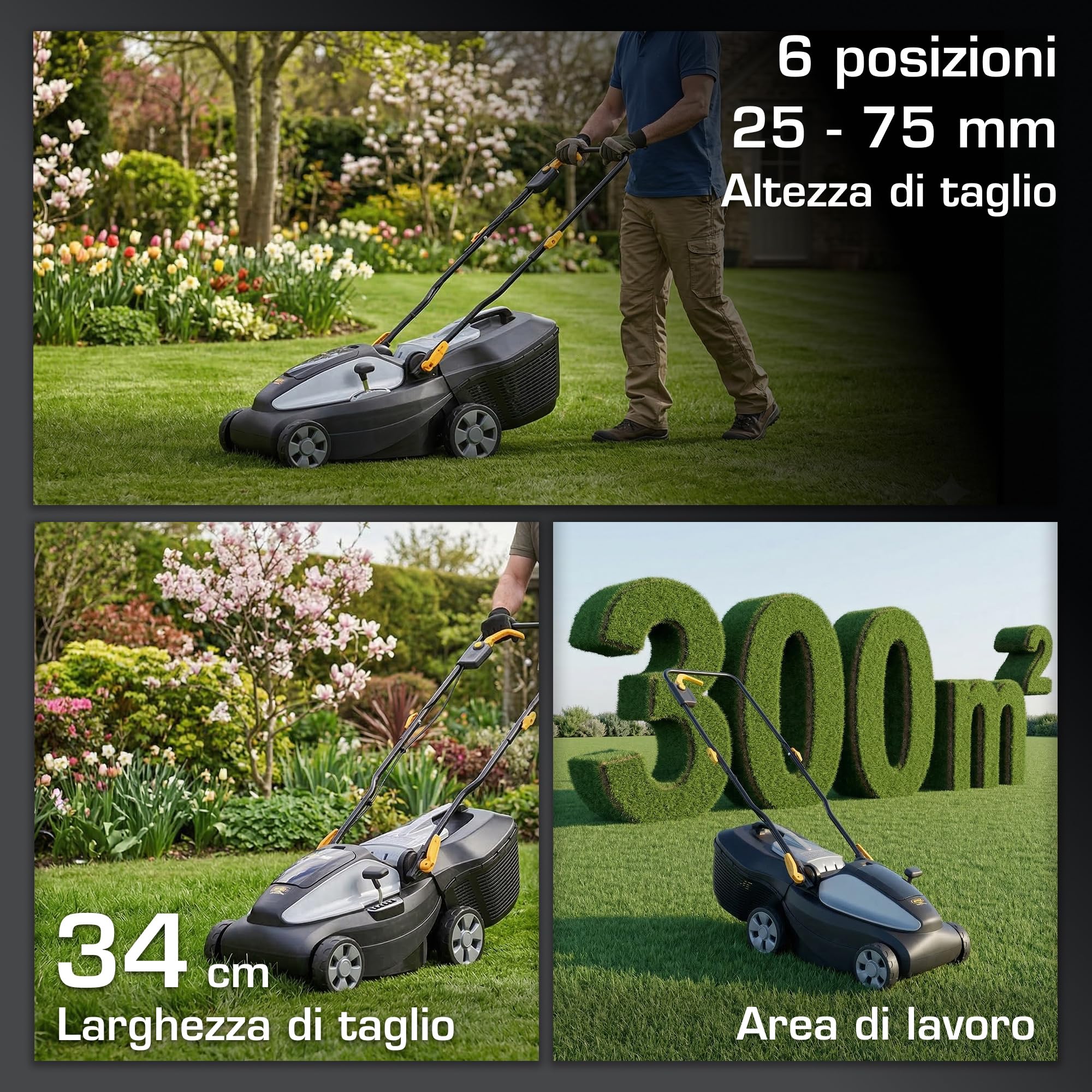 Alpina AL 3420 Li Kit tagliaerba a batteria 34 cm