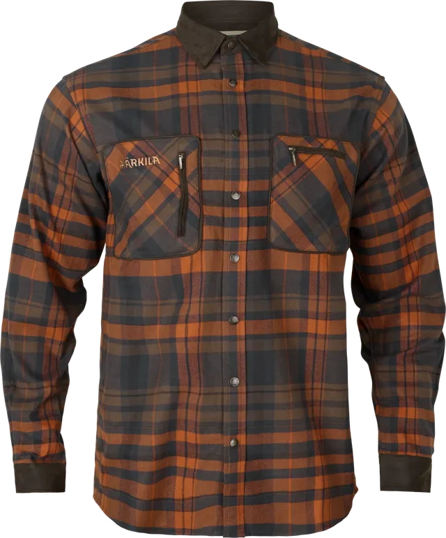Pajala Bombay Brown camicia flanella uomo a quadri taglia M