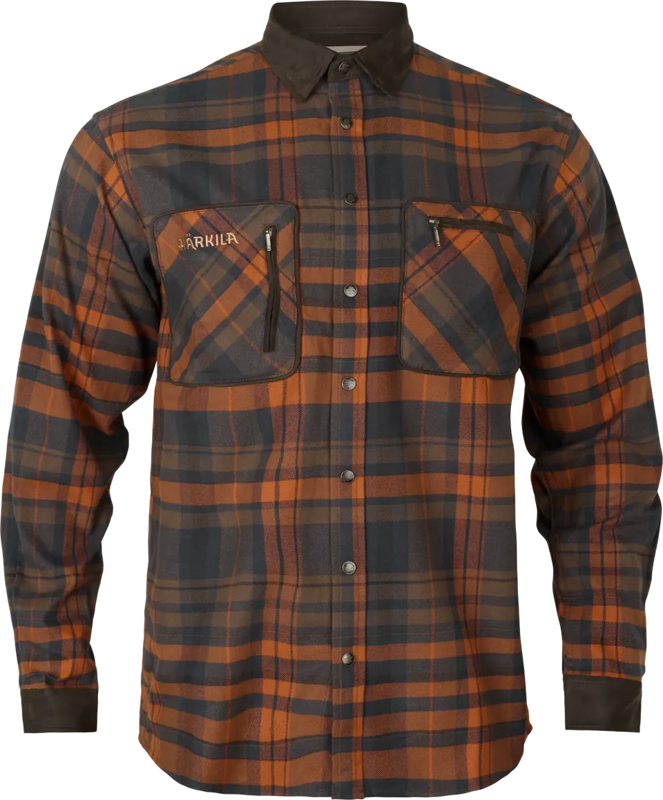 Pajala Bombay Brown camicia flanella uomo a quadri taglia M