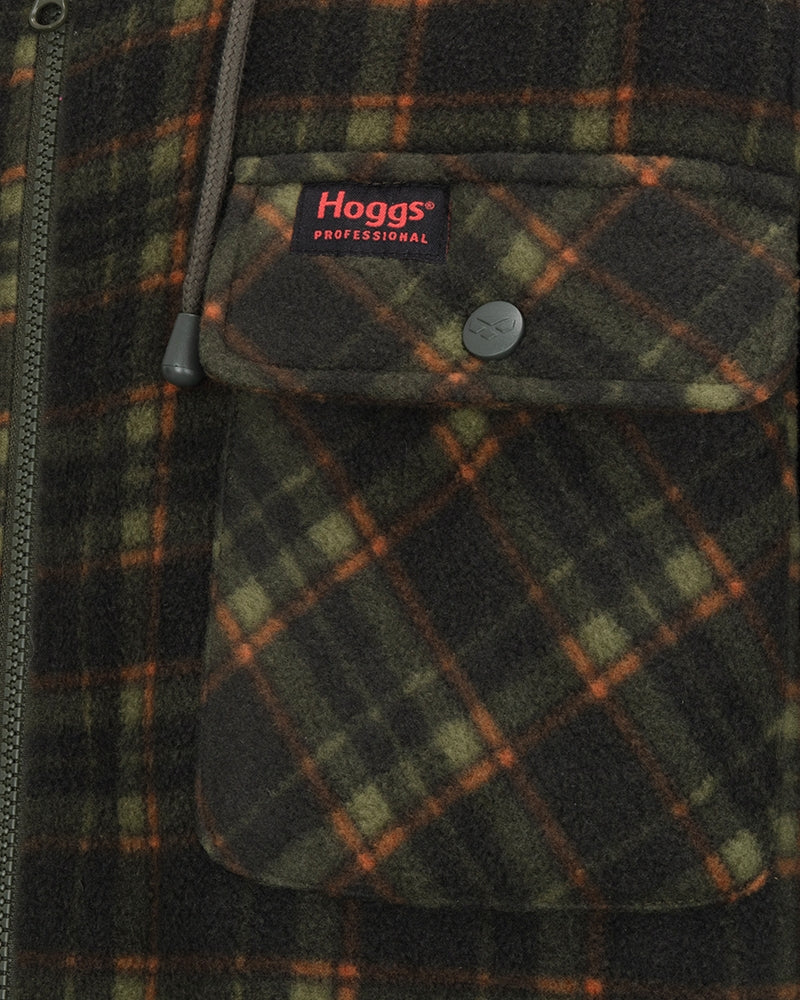 Hoggs of Fife Caithness giacca pile con cappuccio Green