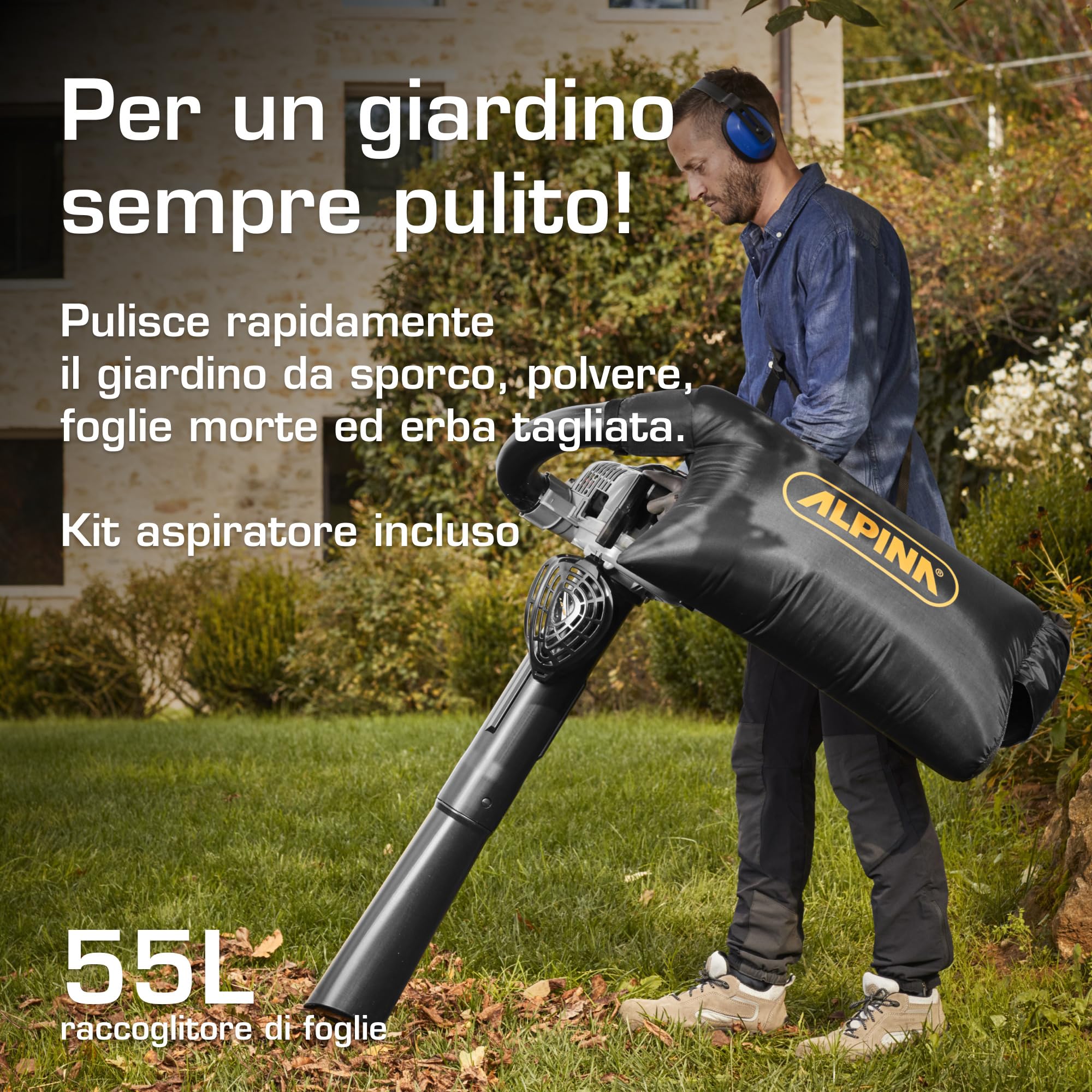 Alpina ABL 27 V Soffiatore Aspiratore Scoppio 55 L
