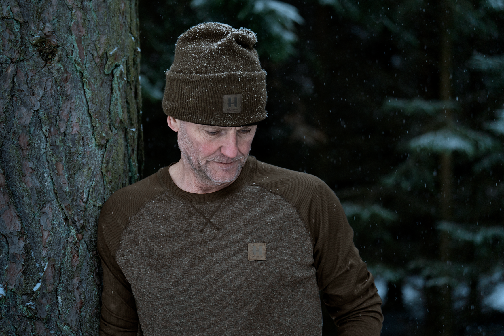 Härkila Kodiak CleverWool L/S maglia termica dark hunting green