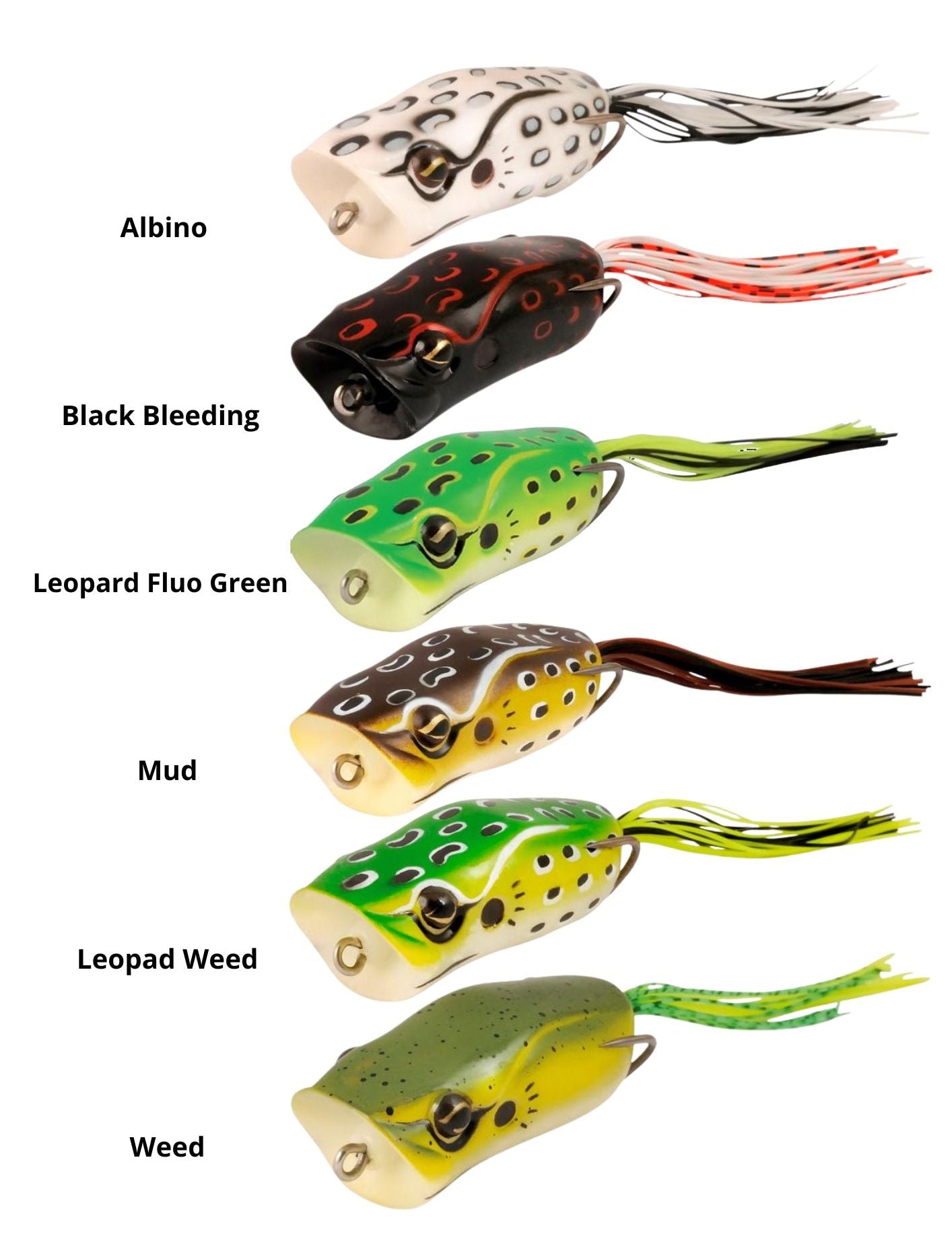 Rapture Popper Frog 6cm 15g esca rana superficie Weed