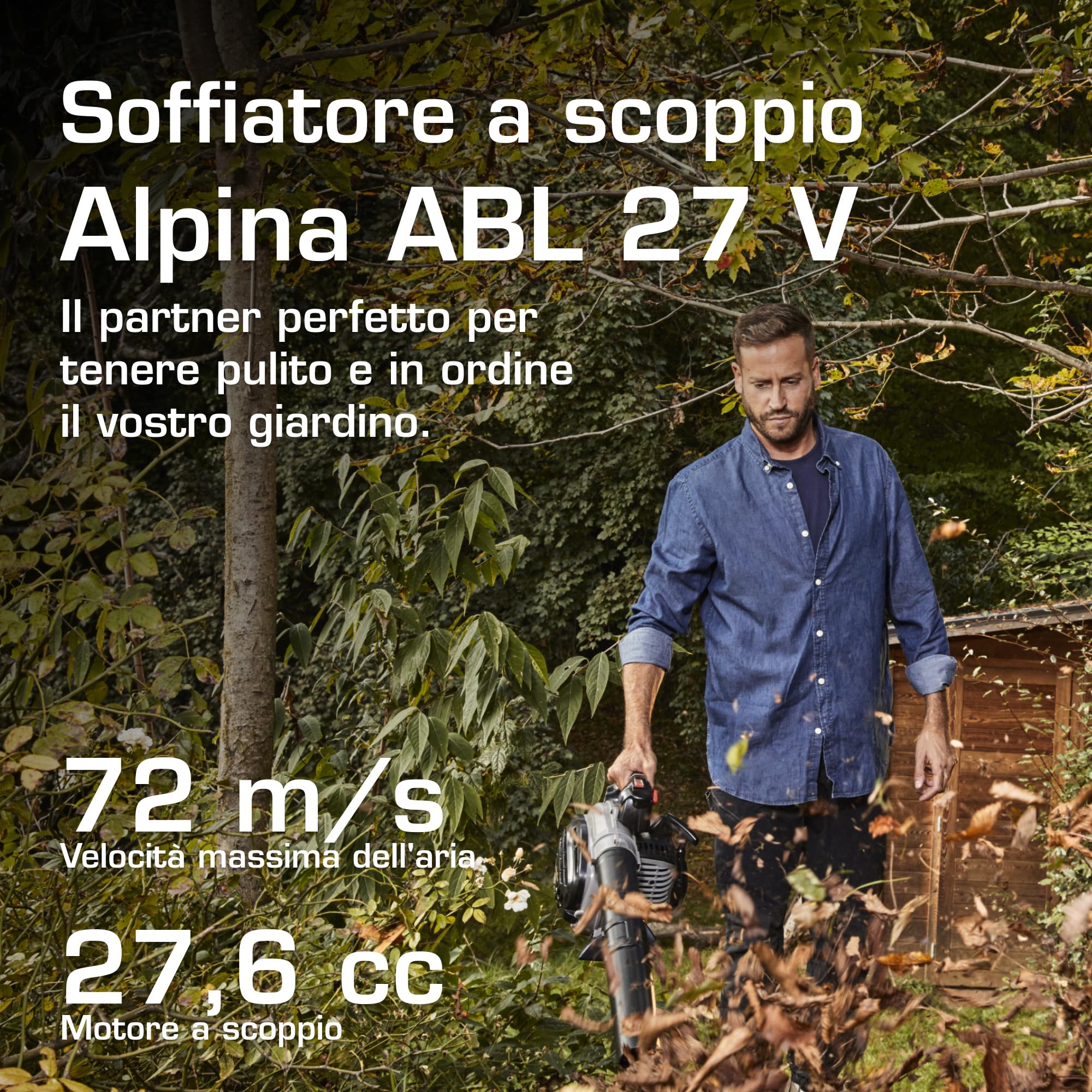 Alpina ABL 27 V Soffiatore Aspiratore Scoppio 55 L