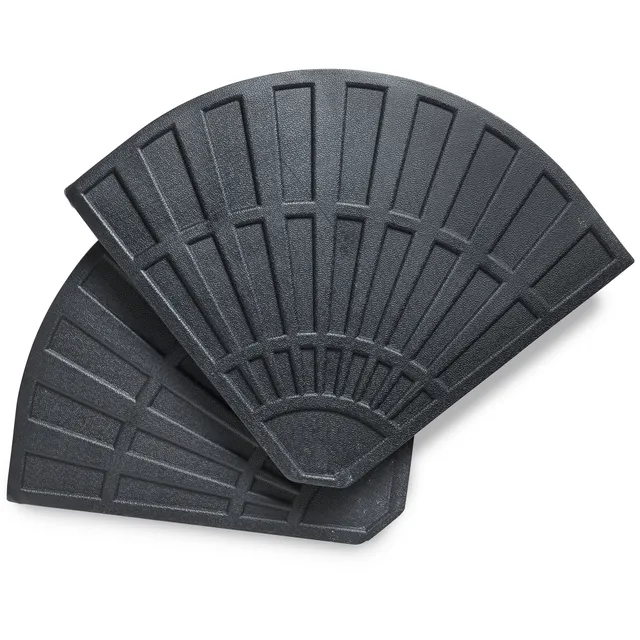 VonHaus Basi Ombrellone 2 Pezzi Cemento 12,5 Kg Nere