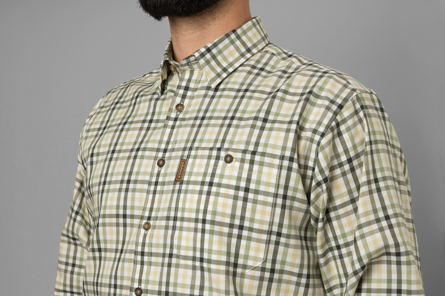 Härkila Milford camicia caccia XL beech green check