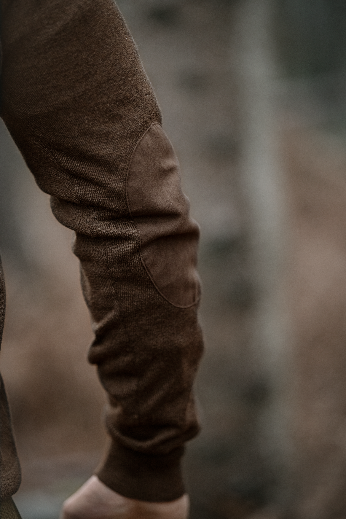 Seeland Pine felpa mezza zip marrone lana merino uomo