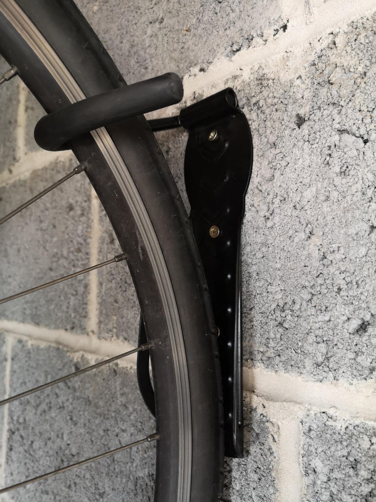 VonHaus Ganci Bici da Parete Acciaio 2 Pezzi Garage
