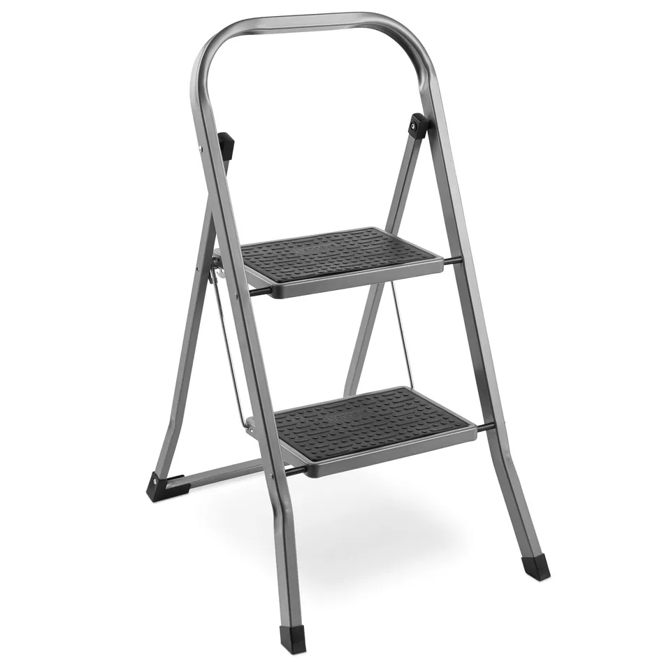 VonHaus scala pieghevole acciaio 2 gradini 150 kg