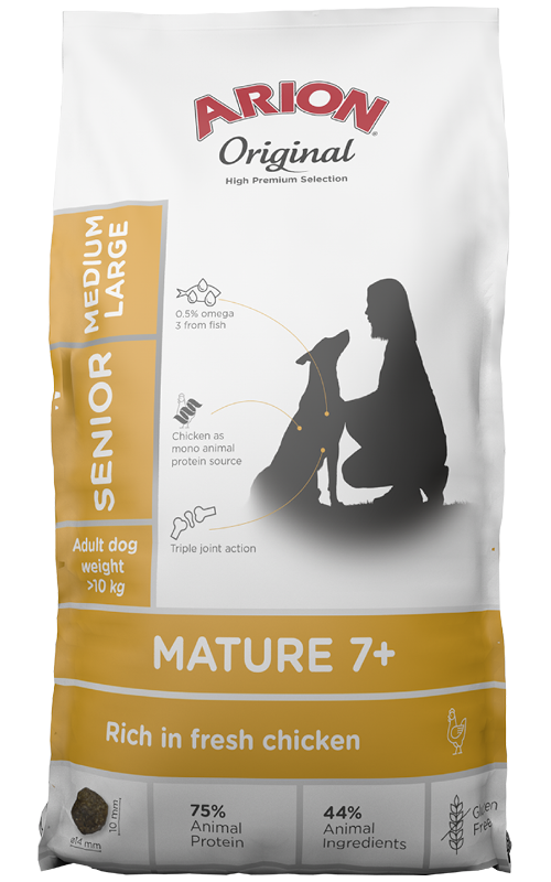 Arion Original Mature 7+ crocchette cani senior 12 kg