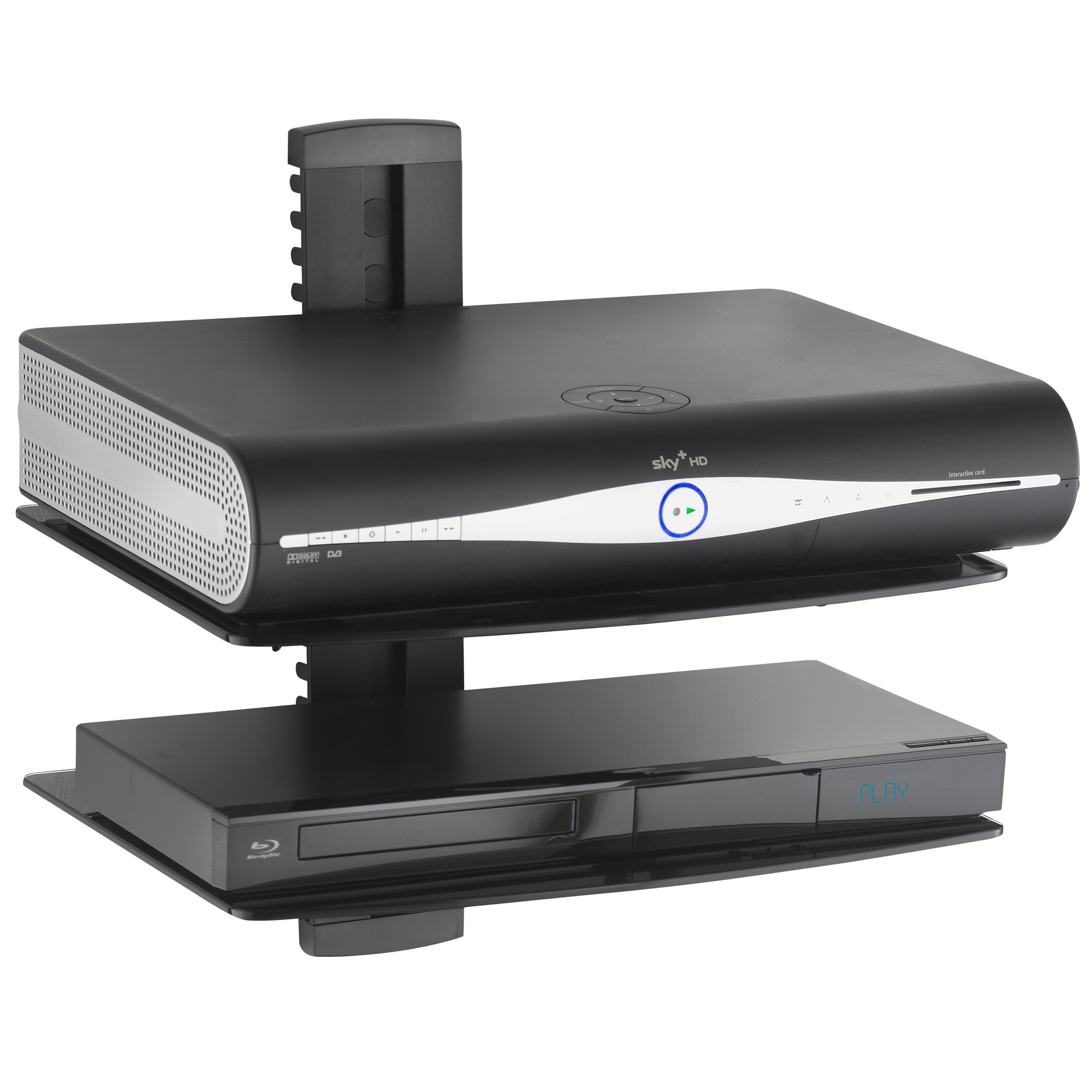 Vonhaus mensola vetro porta decoder 2 ripiani 8 kg