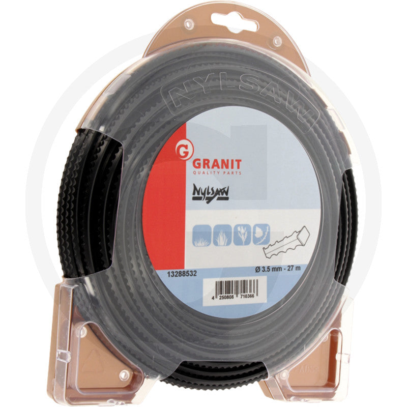 Filo decespugliatore 3,5 mm 27 m dentato nylon forte