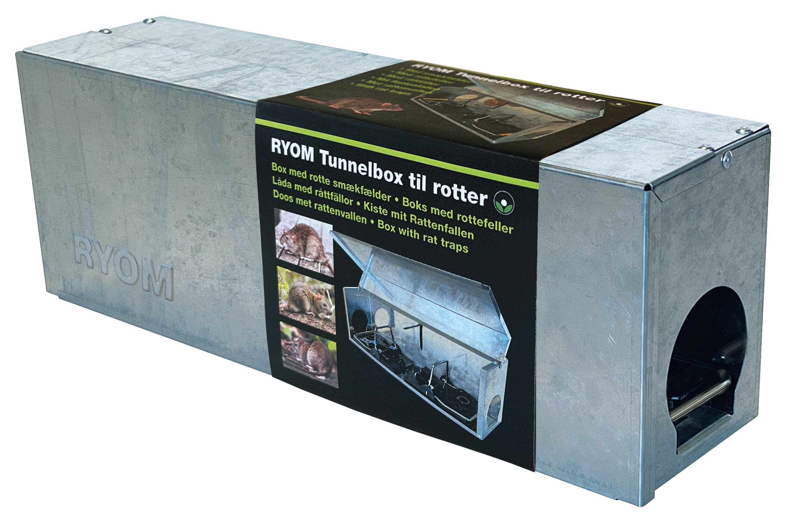 Ryom Tunnelbox trappola per ratti con 2 trappole senza veleno