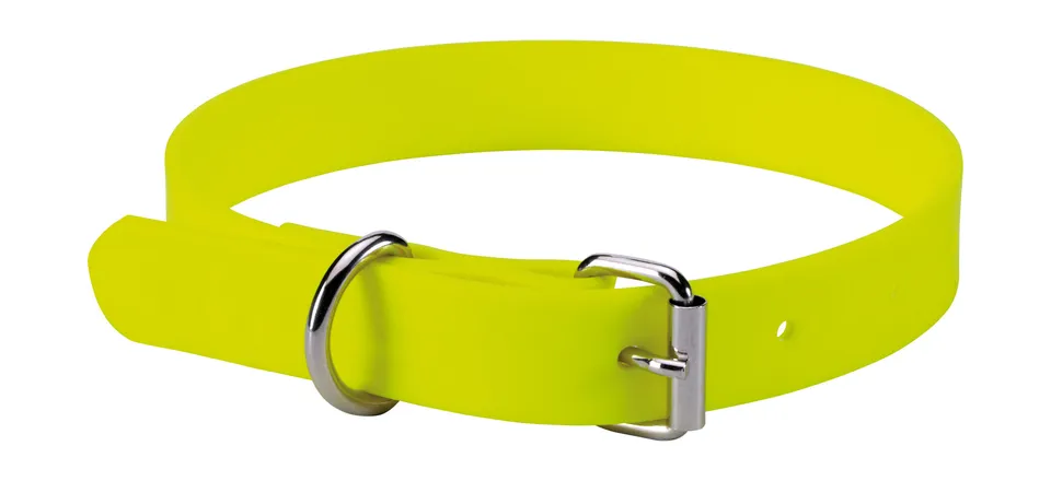 Collare cane 45 cm giallo alta visibilità caccia