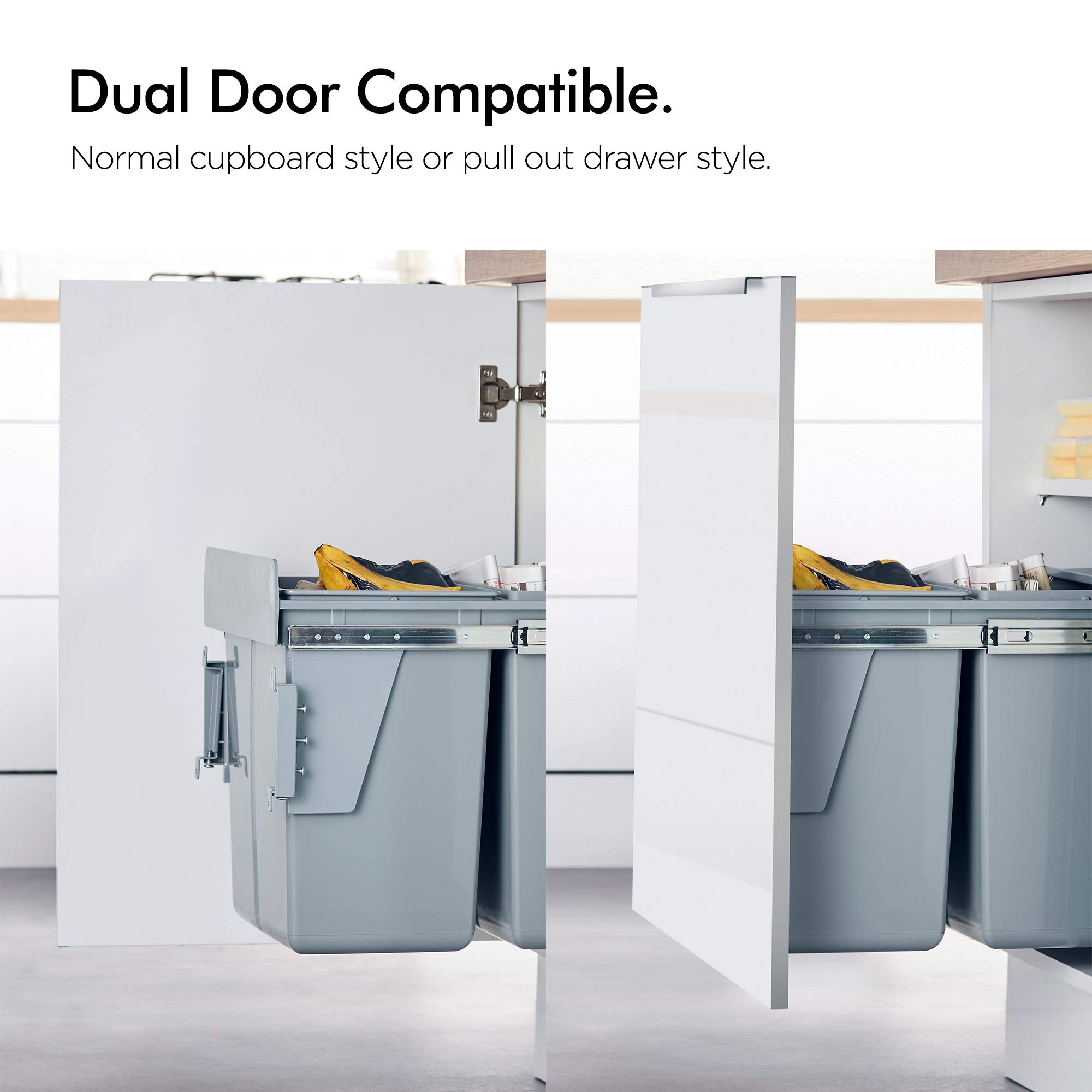 VonHaus Pattumiera Estraibile Cucina 40L in ABS