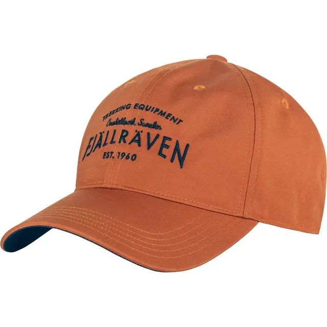 Fjallraven Est 1960 cap terracotta brown cotone
