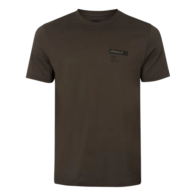 Härkila Logo Brand S/S t-shirt maglietta shadow brown
