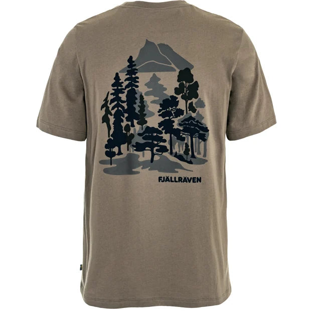 Fjällräven Swedish Forest T-Shirt M cotone bio Suede Brown