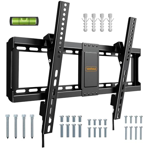 VonHaus supporto TV parete 37-82" inclinabile 60 kg slim