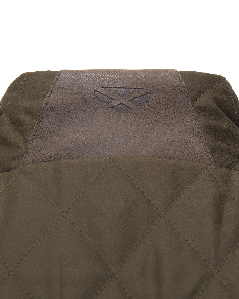Hoggs of Fife Lindores Gilet trapuntato Forest verde