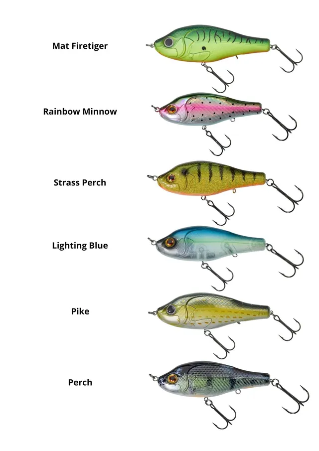 Gunki Otachi 100S Jerkbait 32,5 g mat firetiger