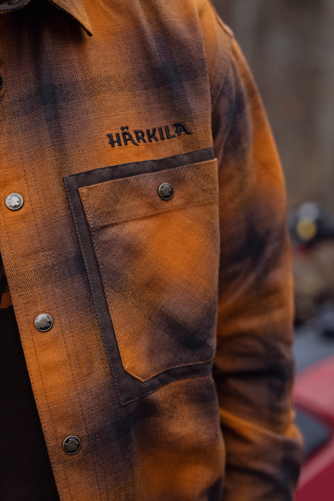Härkila Folke L/S camicia caccia Maple Check