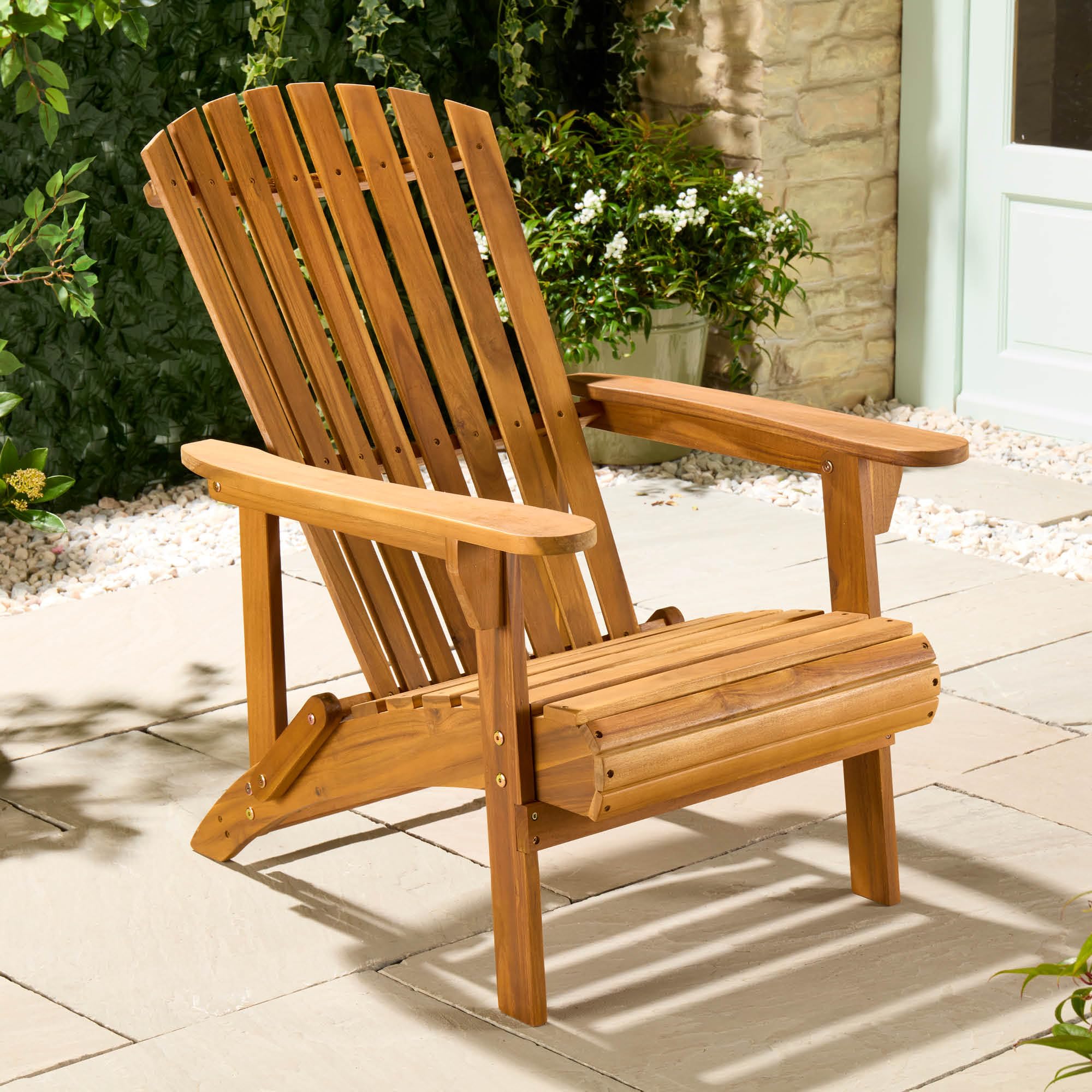 VonHaus Adirondack sedia giardino acacia oliata 150 kg