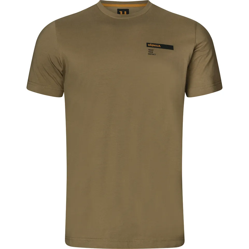 Harkila Logo Band t-shirt Dark Antique Bronze M