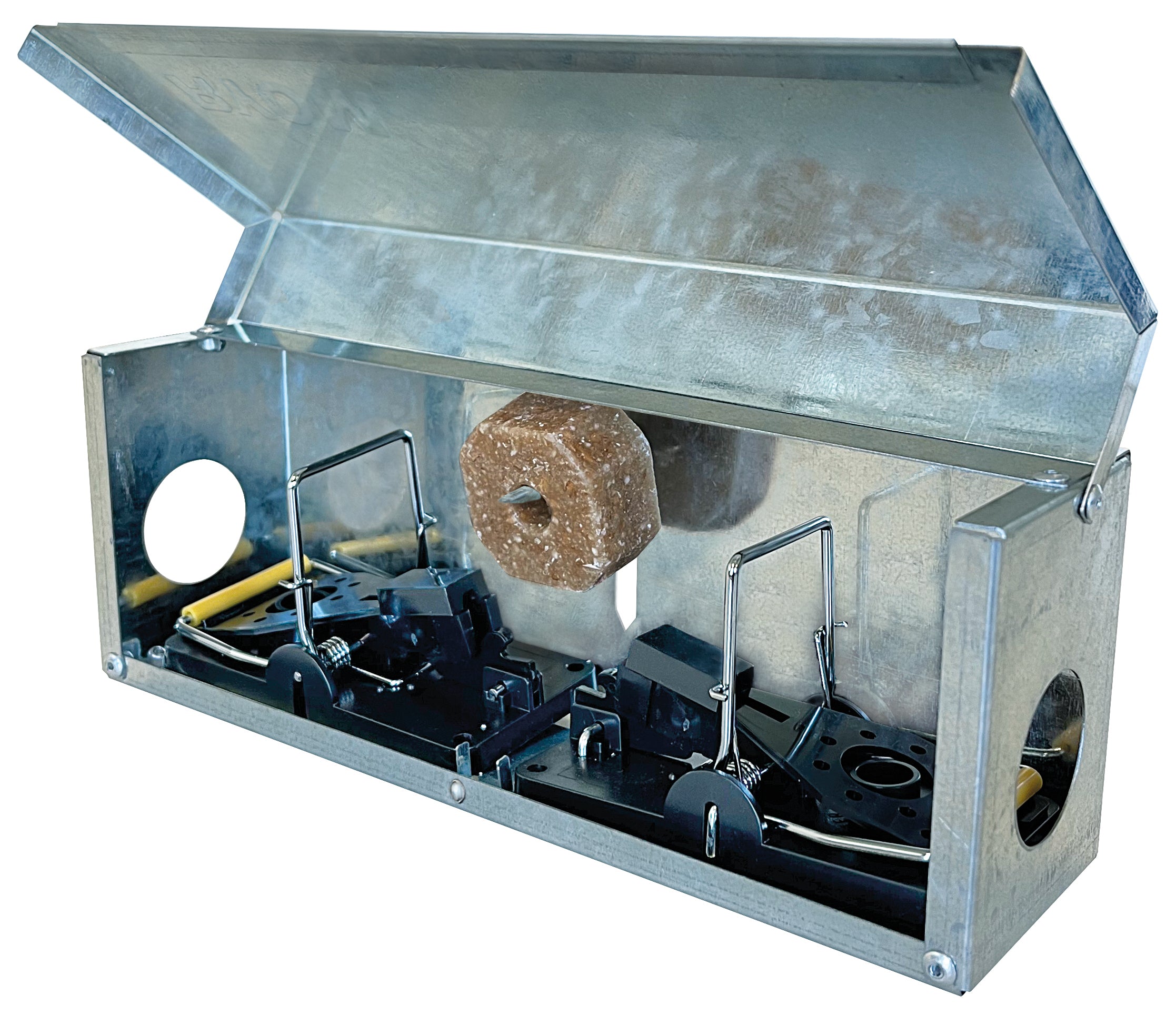 Ryom Tunnelbox Trappola Topi con 2 Trappole in Acciaio