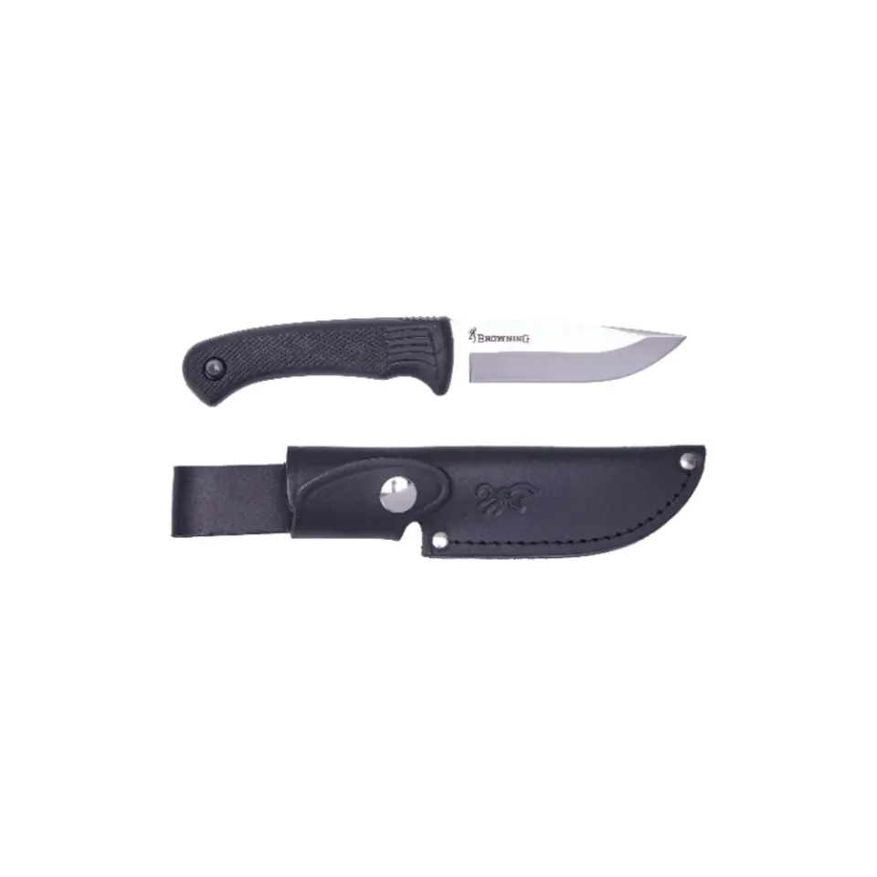 Browning Pro Hunter coltello caccia 10 cm Rubber Black