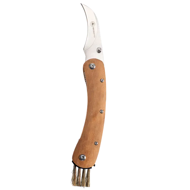 Brusletto Vedalen coltello funghi con spazzola