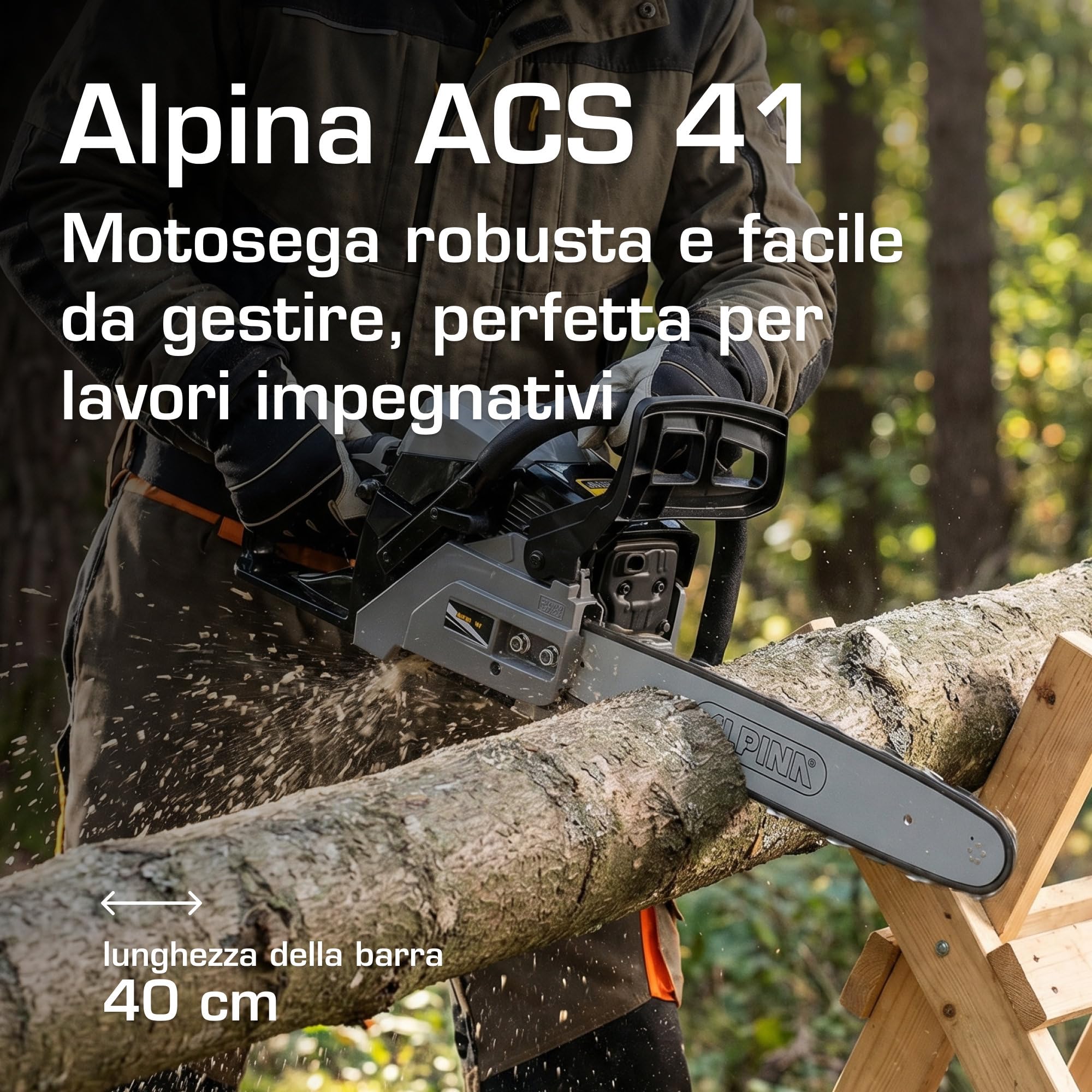 Alpina ACS 41 Motosega a Scoppio 40 cm 40,1 cc
