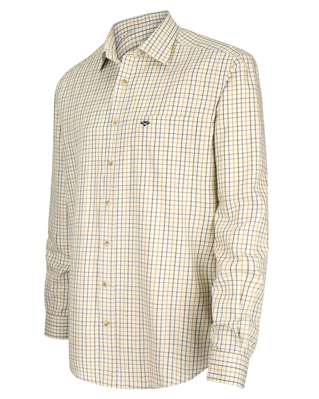Hoggs of Fife Inverness Cotton Tattersall camicia cotone