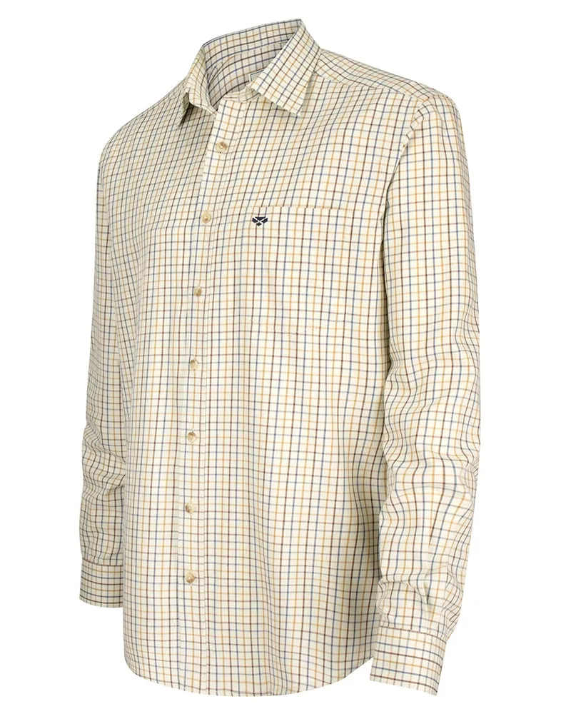 Hoggs of Fife Inverness Cotton Tattersall camicia cotone