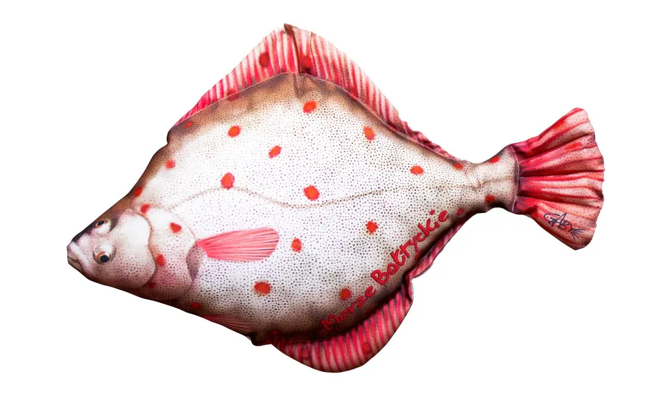 Gaby platessa cuscino pesce realistico da divano