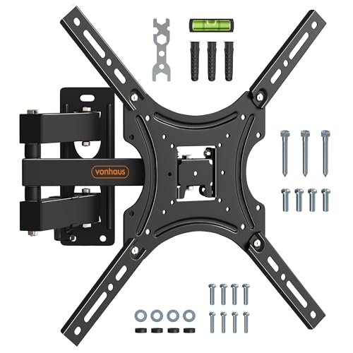 VonHaus Supporto Parete TV 23-55 Pollici 35 Kg Inclinabile