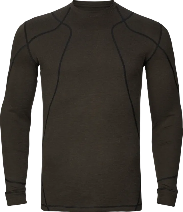 Härkila Aspire Base Layer completo termico merino Shadow Brown