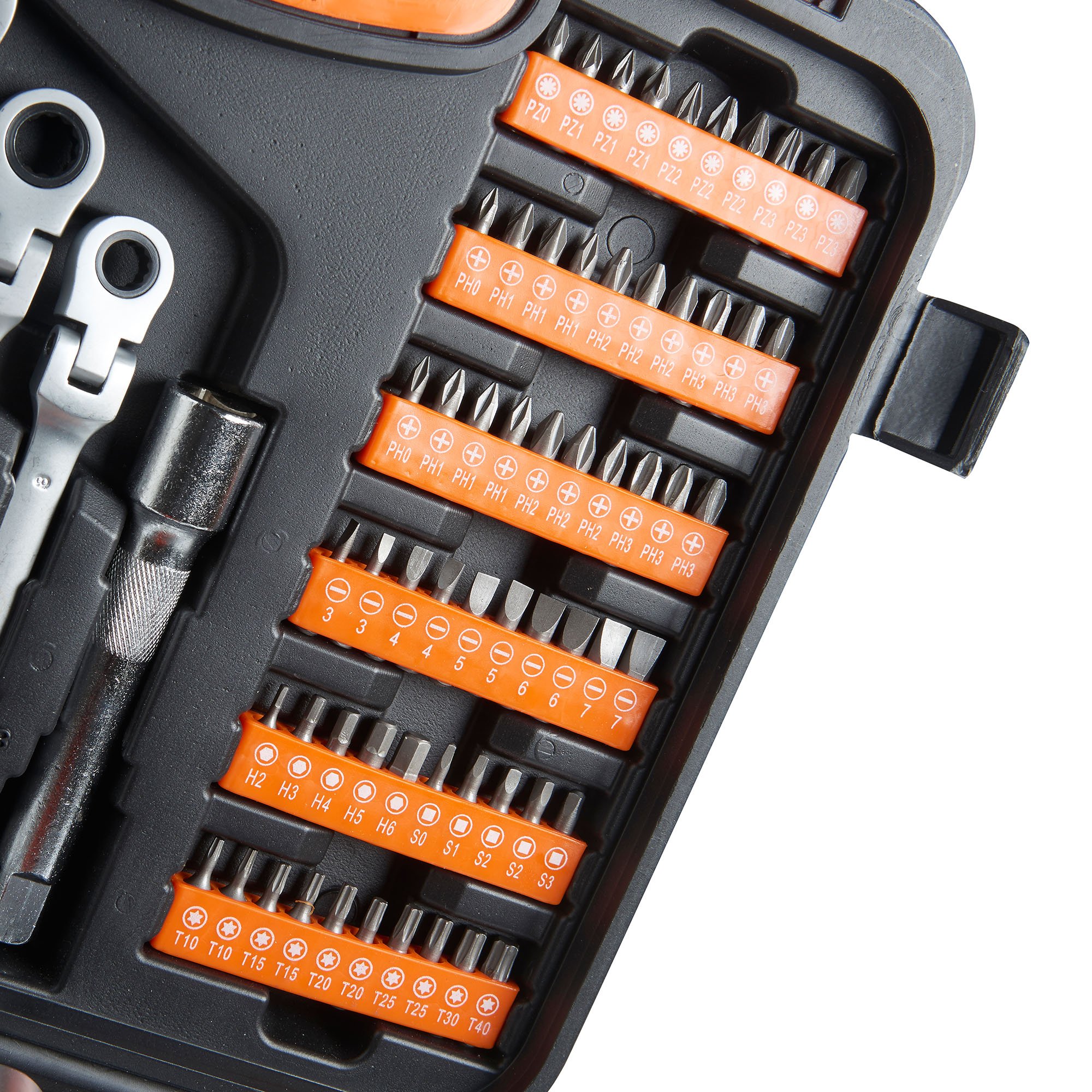 VonHaus Set Chiavi a Bussola 104 Pezzi con Cricchetto
