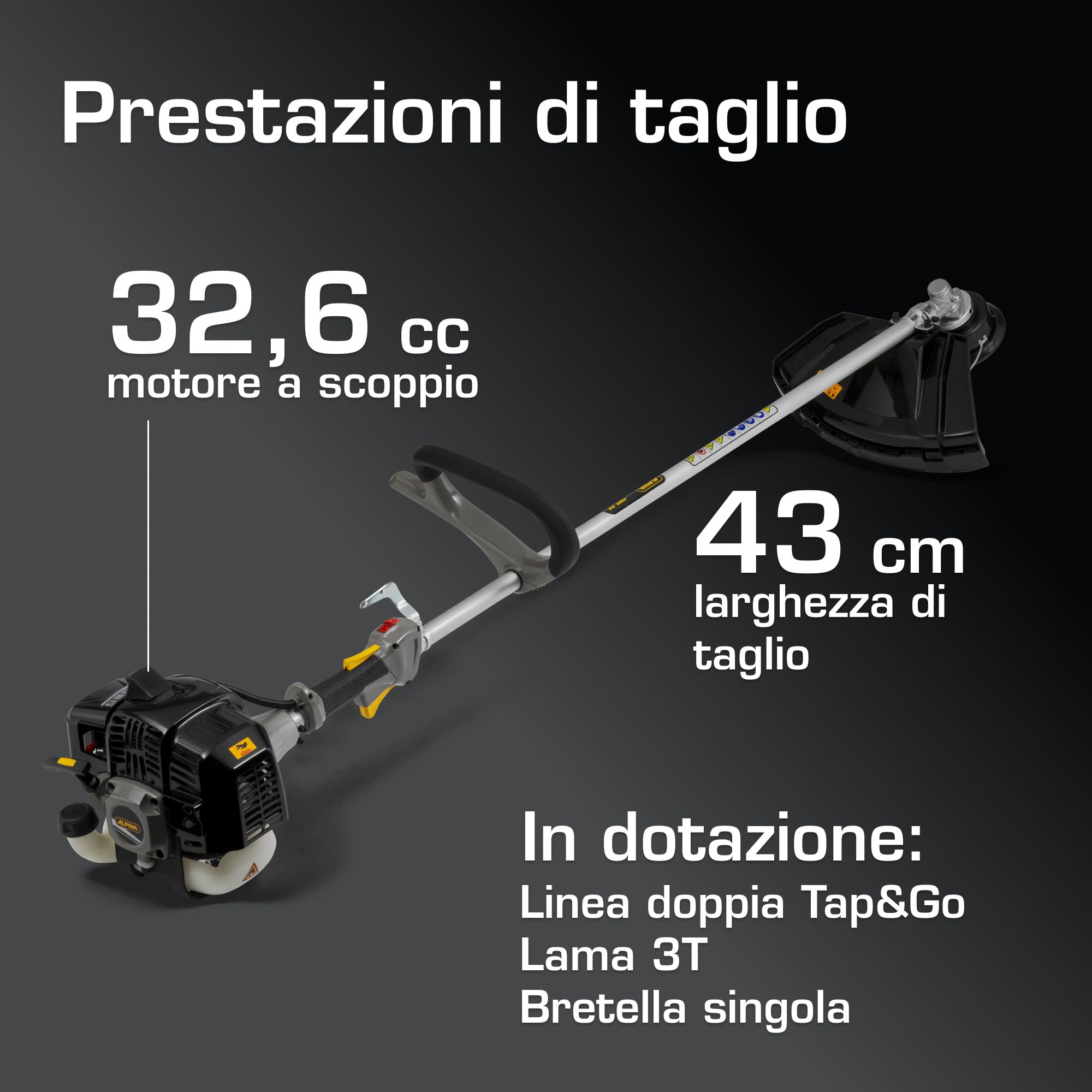 Alpina ABR 32 decespugliatore a scoppio 32,6 cc 43 cm