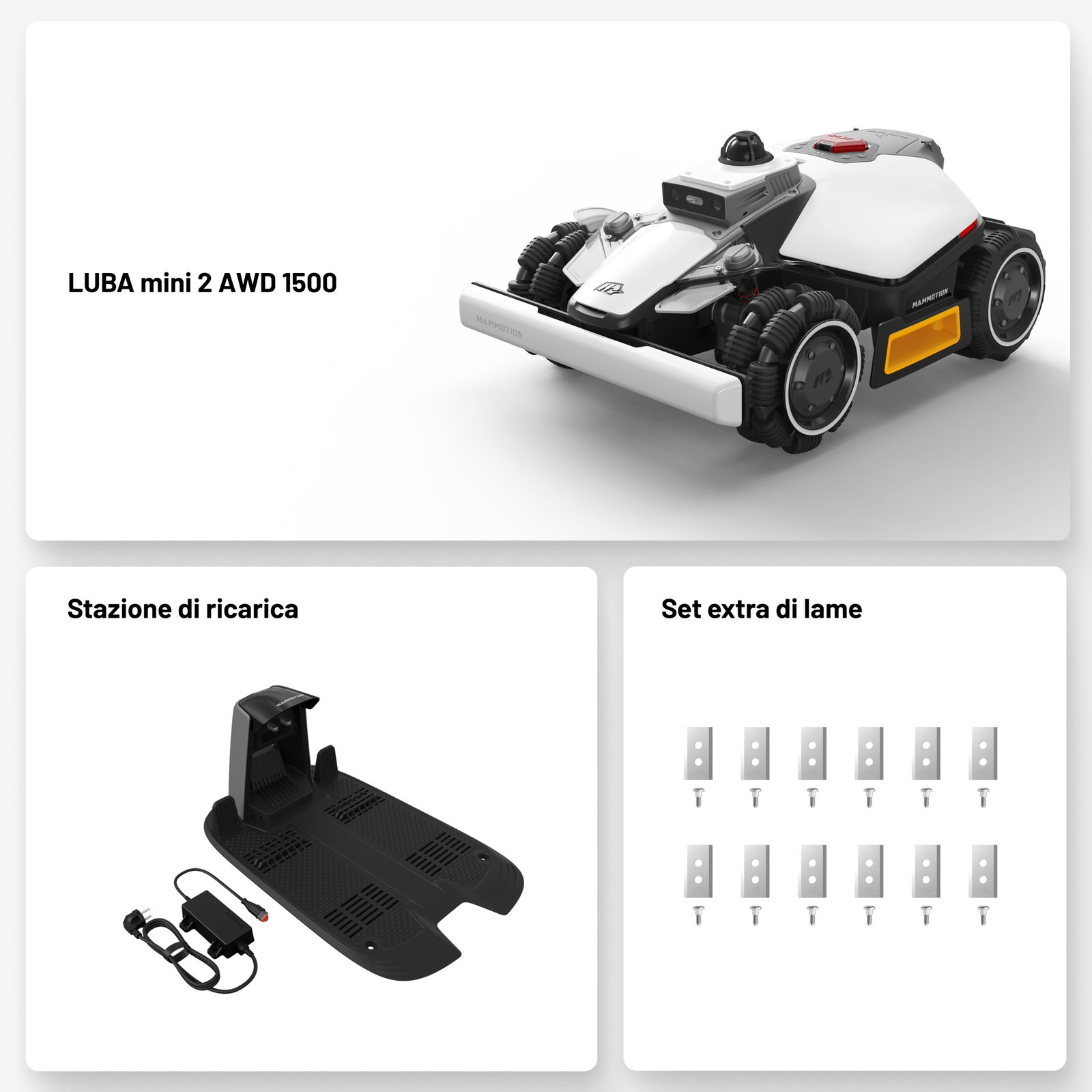 Mammotion Luba Mini 2 AWD 1500 robot tagliaerba 1500 m² senza filo