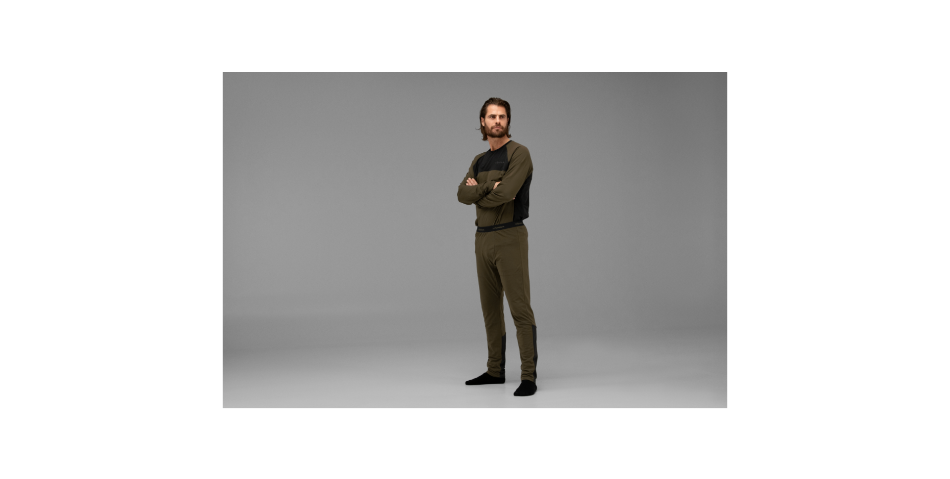 Härkila Heat Long Johns pantaloni riscaldati willow green