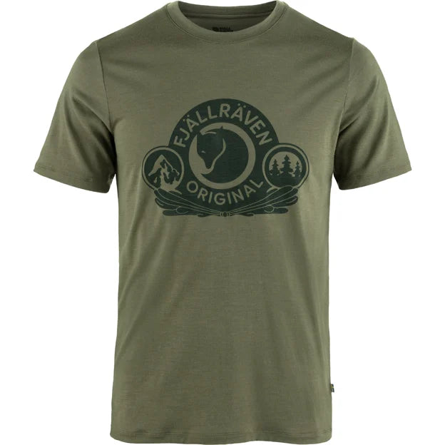 Fjällräven Abisko Wool Classic SS t-shirt M verde