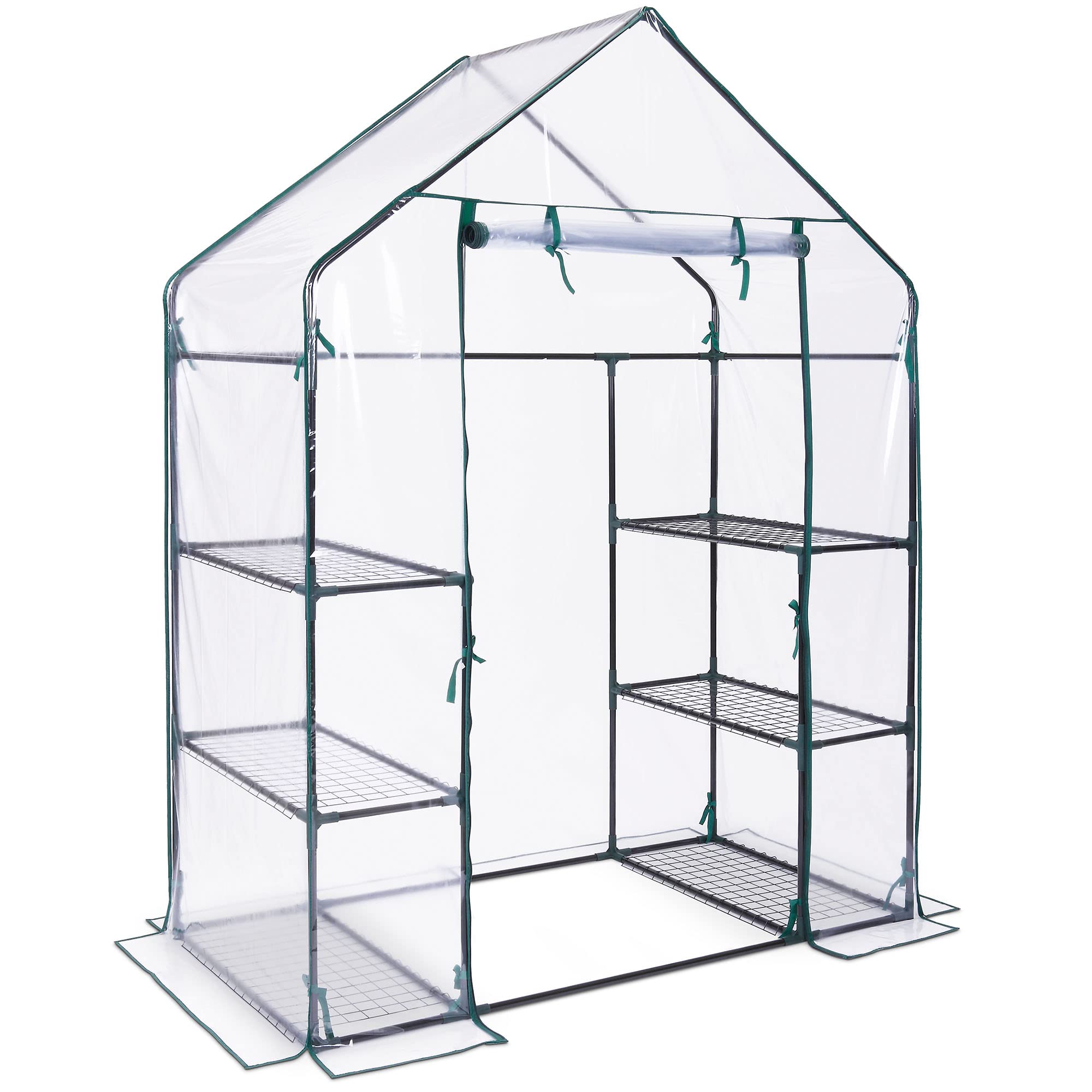 Vonhaus Copertura Serra PVC Ricambio 195x143x73 6 Ripiani