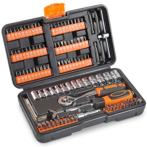 VonHaus Set Chiavi a Bussola 130 Pezzi con Cricchetto