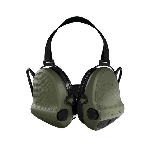 Sordin Supreme X2 cuffie antirumore neckband verde GEL