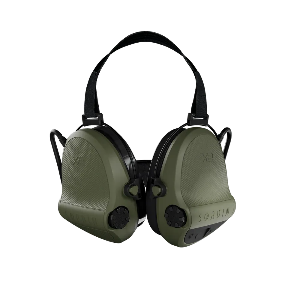 Sordin Supreme X2 cuffie antirumore neckband verde GEL