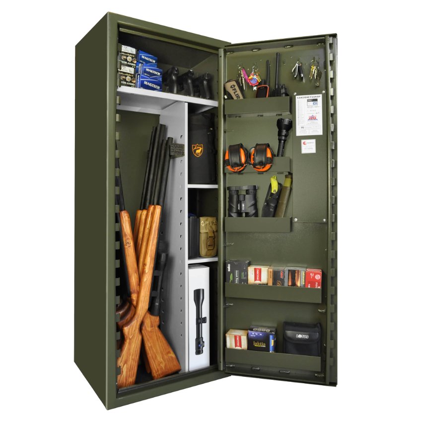 Scandinavian Safe SP88E armadio portafucili 9 posti verde