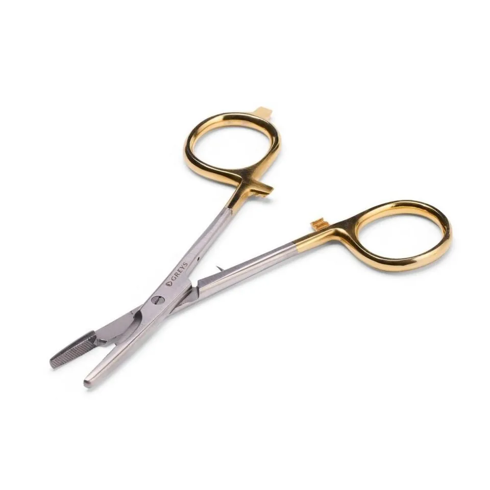 Greys Straight Scissors forbici pinza pesca acciaio dritto