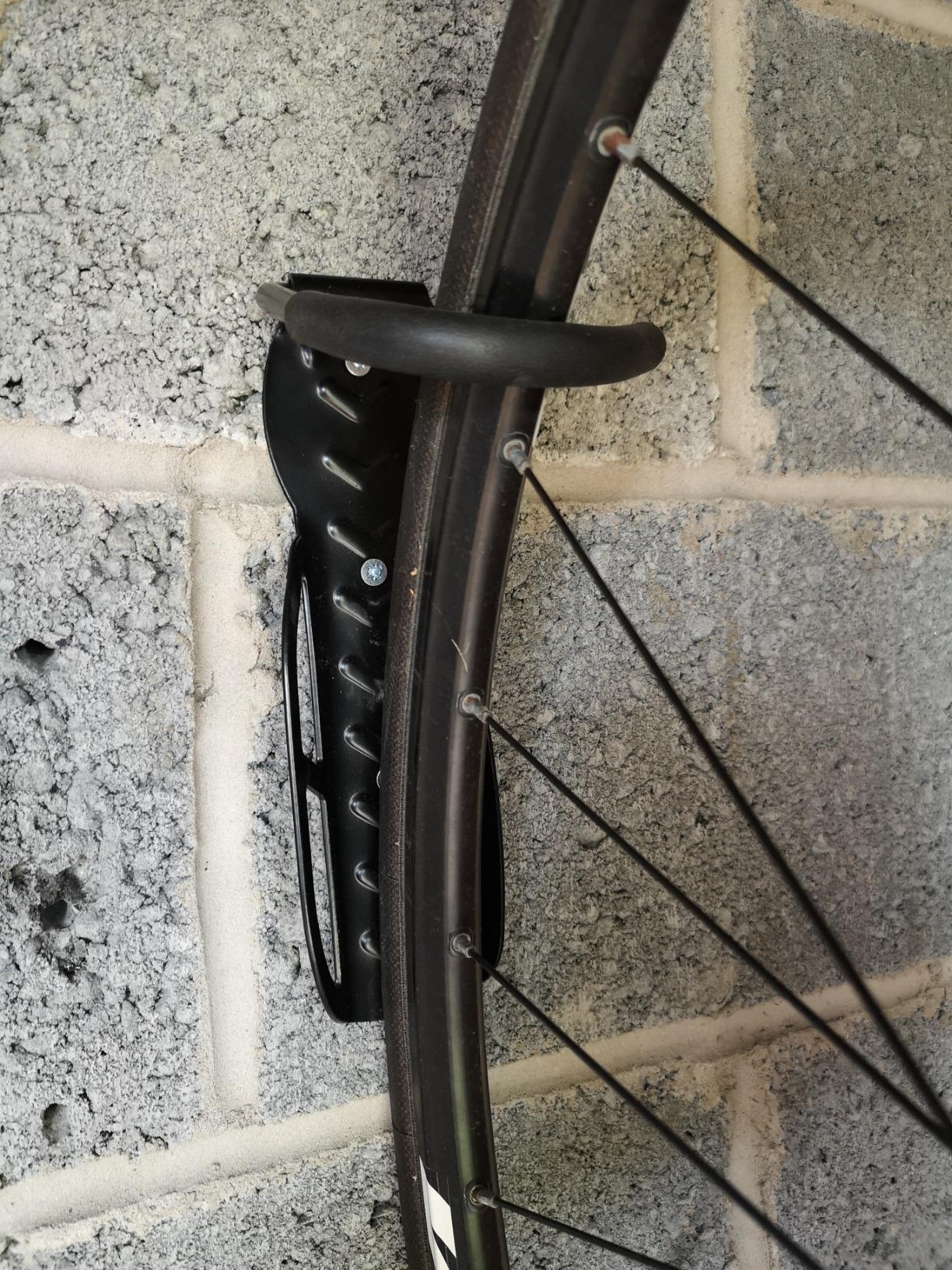 VonHaus Ganci Bici da Parete Acciaio 2 Pezzi Garage
